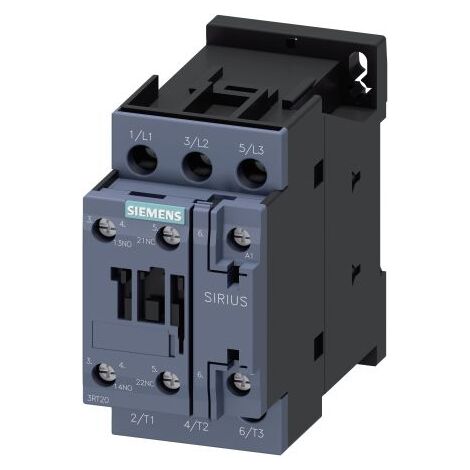 Contacteur Siemens série 3RT2, 3 pôles , 3NO, 9 A, 4 kW ( Prix pour 1 )