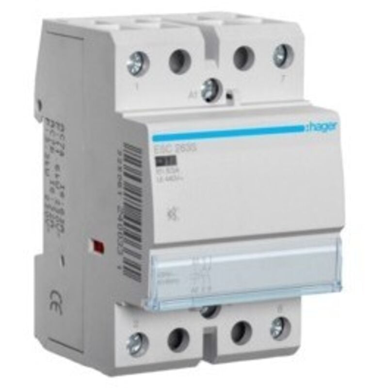 Contacteur Silencieux 63A 2F 230V Hager ESC263S