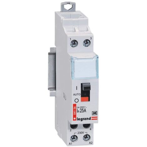 Contacteur tarif heures creuses  bipolaire 230 v 2 contacts à fermeture 25 a 1