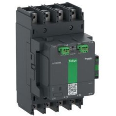 Contacteur TeSys G185 4P AV 200-500V AC-DC - 4 pôles, tension 200-500V, utilisation AC-DC.