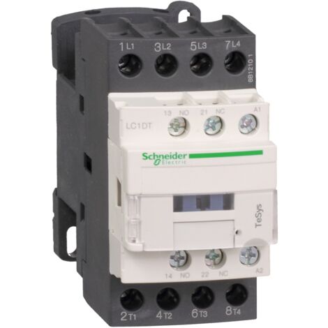Contacteur TeSys LC1D 4P AC1 440V 25 A bobine 24 V CC - LC1DT25BD
