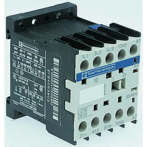 Contacteur TeSys LC1K 3 Pôles AC-3 440V 9A bobine 24Vca SCHNEIDER LC1K09015B7