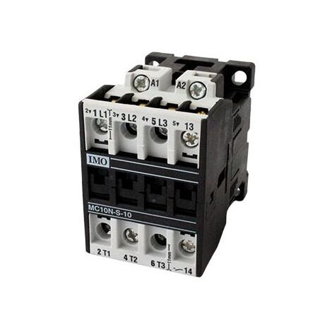 Contacteur tripolaire 5.5KW 14A - commande bobine 230VAC - 1NO - MC14 IMO