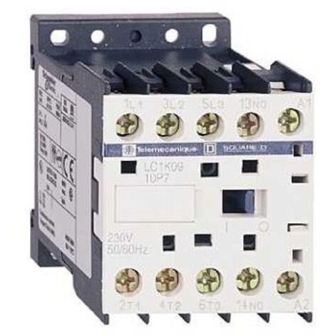 Contacteur tripolaire non X3 contacts auxiliaires non 380vac 9a Lc1k0910q7