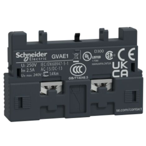 Contacto auxiliar Schneider GVAE1 1 C Y 1 O