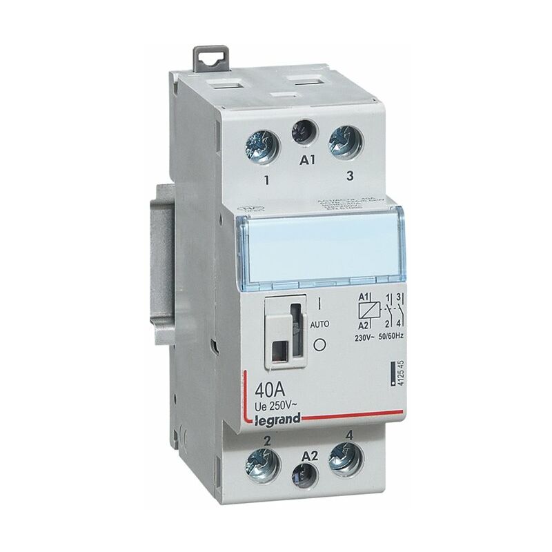 

Contactor 2P 40A 2NA 230V 2 módulo Legrand CX3 412545