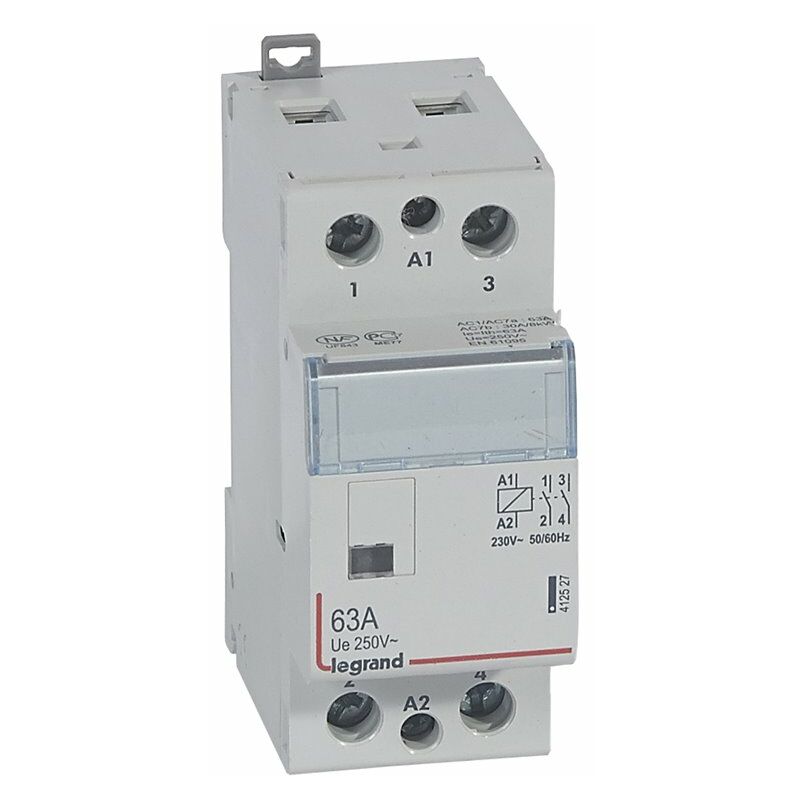 

Contactor 2P 63A 2NA 230V 2 módulo Legrand CX3 412527