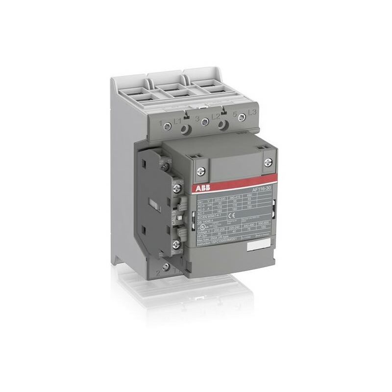 

AF116-30-11-11 contactor 3P 55KW AC3 - 1 NA + 1 NC - 24-60Vdc 50 / 60Hz - ABB