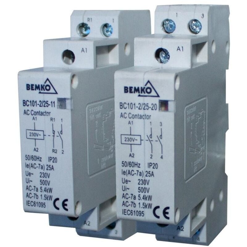 

Contactor Bemko 25A 230V AC-2NO