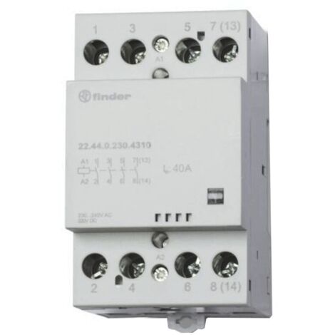 Contactor buscador DIN 4 contactos NO 22.44.0.230.4310