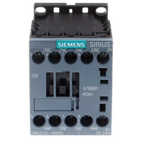 Contactor de potencia 2NO+2NC 3RH2122-1BB40 de Siemens