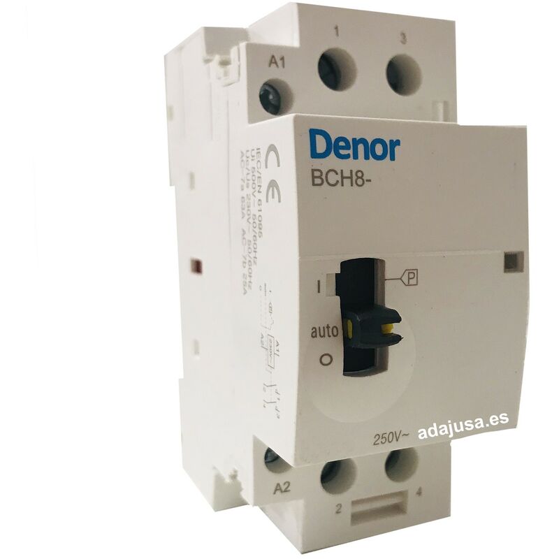 

Generico-de - Contactor modular 63A 2Polos abiertos 230Vac con mando manual