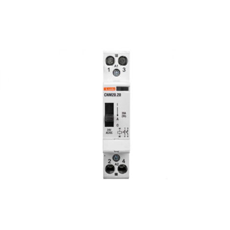 Contactor modular con palanca de control manual 20A 2Z bobina 24 VACDC CNM2020024
