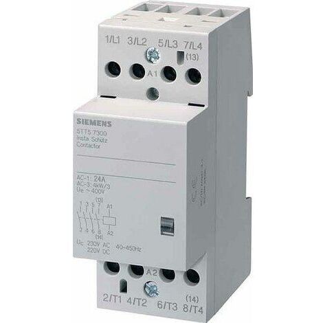 Contactor Siemens 4NO 25A 220VAC/DC 2M 5TT50300