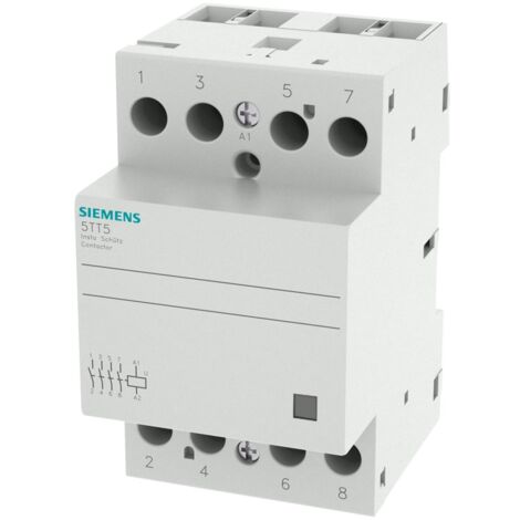 Contactor Siemens 63A 4NA 230VAC 3 módulos 5TT58500