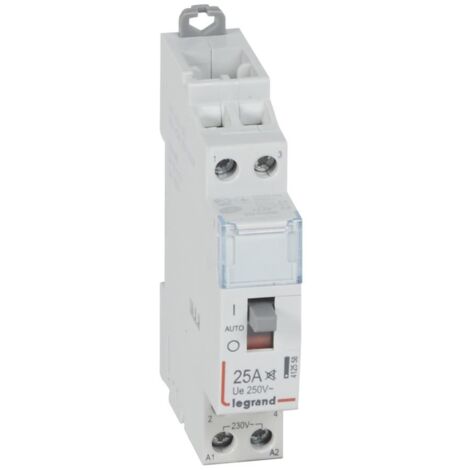 Contactor silencioso con bobina 230 V 2P 250 V/25 A 2 NA LEGRAND 412558