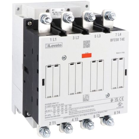 Contactor tetrapolar Lovato 350A bobina 100-250Vac/dc BF230T4E230