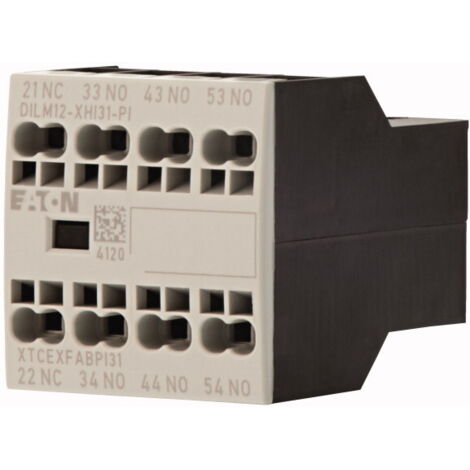 Contacts auxiliaires 4 Ith 16 A 3 F 1 O Bornes Push In DILM7 DILM15 000199459 EATON DILM12 XHI31 PI
