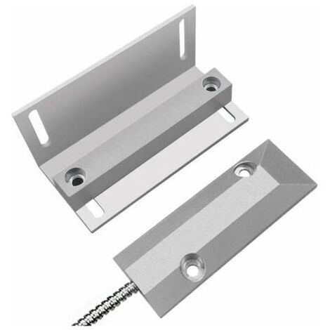 Contacts magnétiques d'alarme pour capteur d'interrupteur de porte de garage de volet roulant NC avec support en L