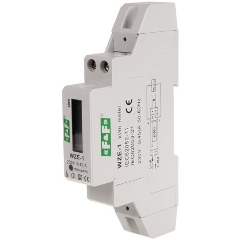 Contador de consumo de energía monofásico 45a mid WZE-1