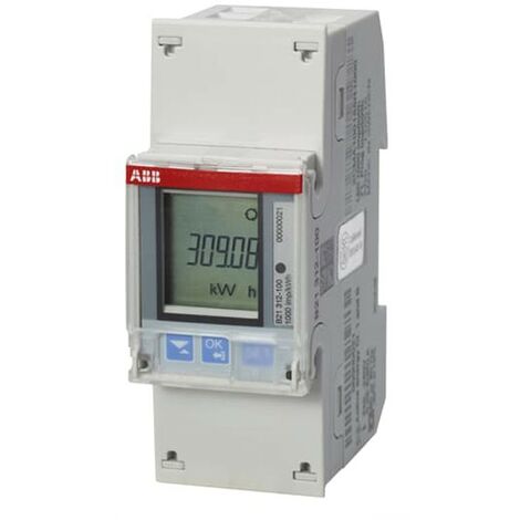 Contador medidor de electricidad monofásico 20A 230V 50Hz de plástico  transparente 80A máx. - Cablematic