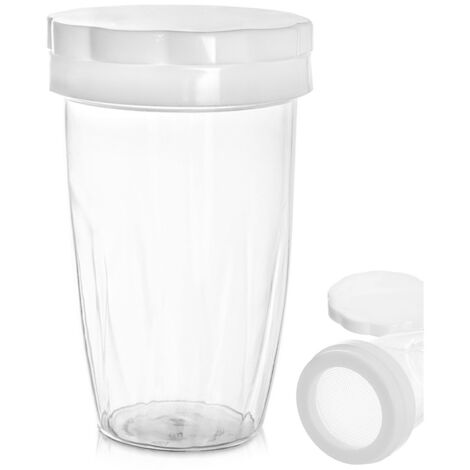Container with sieve for powdered sugar and cinnamon 250 ml