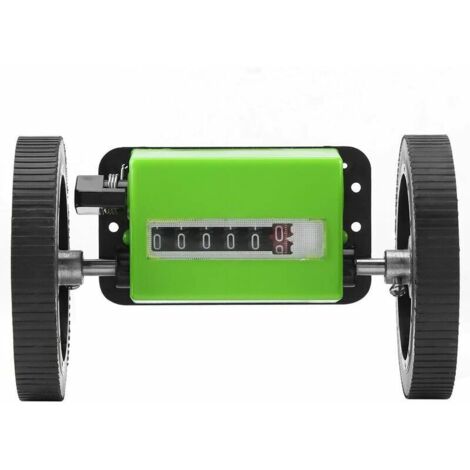 Contametri  - 1Pc Contametri meccanico a rulli con ruota verde
