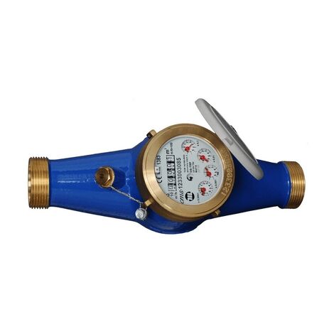 Contatore acqua a getto multiplo con rulli protetti 1" 1/4