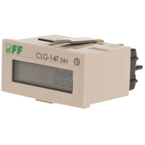 Contatore del tempo di funzionamento montato su pannello, non azzerabile 24 V CC CLG-14T-24V
