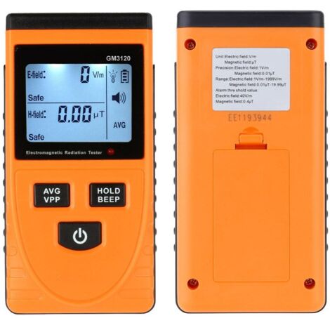 Contatore del tester del dosimetro del rilevatore di radiazioni elettromagnetiche digitale LCD