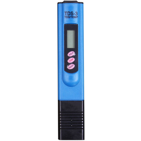 Contatore dell'acqua digitale LCD, tester di purezza della penna, tester del contatore dell'acqua TDS, tester portatile della qualità dell'acqua calda (blu)