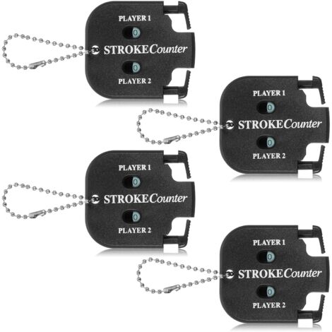 Contatore di colpi da golf da 8 pezzi, mini contapunti per palline da golf, contapunti portatile con strumento di reset del quadrante, portachiavi per diversi tipi di competizioni e giochi