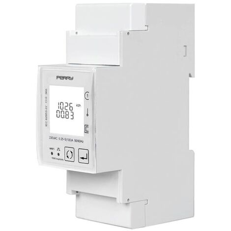 Contatore di energia monofase Wi-Fi 80A 230Vac Perry 1SDSD05CEM2WIFI