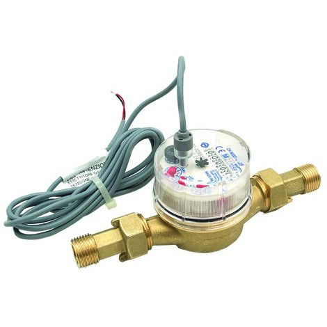 Contatore per acqua 3/4" con emissione d'impulsi 0.25 ltximp