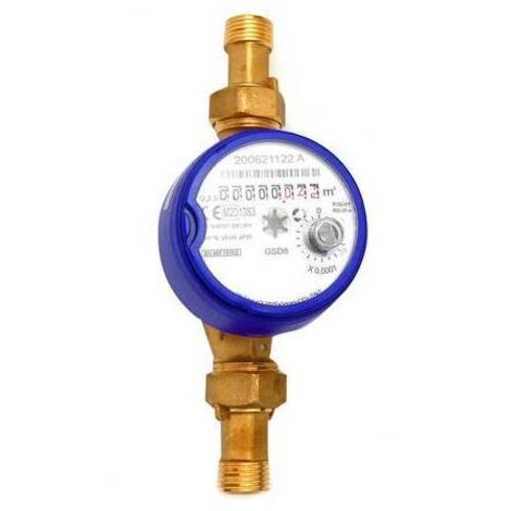 CONTATORE PER ACQUA FREDDA T50 QUADRANTE ASCIUTTO Diam. 20 - 3/4" L.130 METER