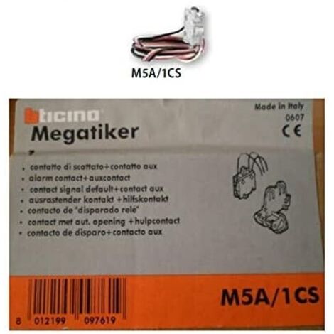 Contatto Ausiliario Con Adattatore Megatiker ( BTICINO cod. M5A/1CS )