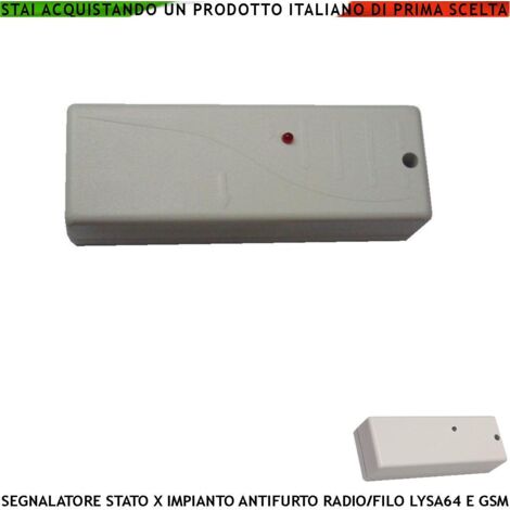 Contatto Magnetico Radio Fr. 433,92 MHz Con Sismico Regolabile 5 Pezzi Bianchi Ingresso Sensore Remoto Contaimpulsi x Sintap Antifurto Sydra evo GSM Anticollisione Rileva Trapano e Scasso CM 20 VR