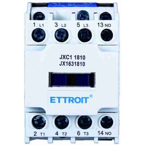 Contattore 24Vac, 3P, 18A, 3 contatti NO, 380Vac - Ettroit JX1631810