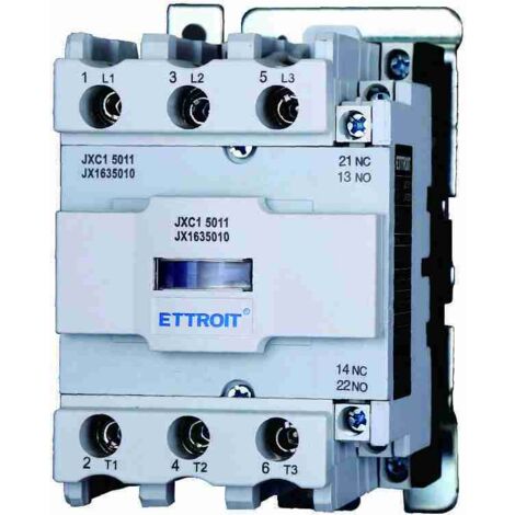 Contattore 24Vac, 3P, 50A, 3 contatti NO, 380Vac - Ettroit JX1635010