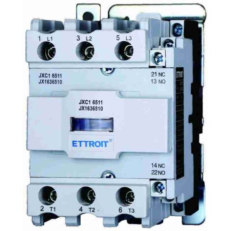 Contattore 24Vac, 3P, 65A, 3 contatti NO, 380Vac - Ettroit JX1636510