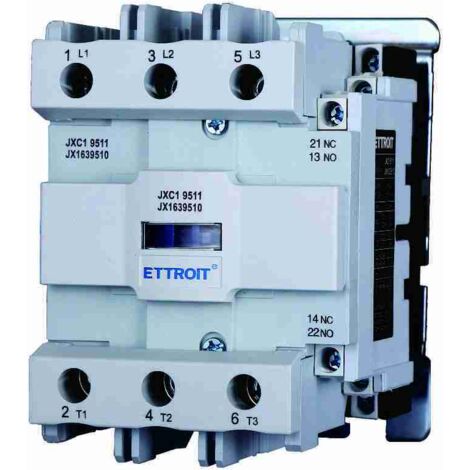 Contattore 24Vac, 3P, 95A, 3 contatti NO, 380Vac - Ettroit JX1639510