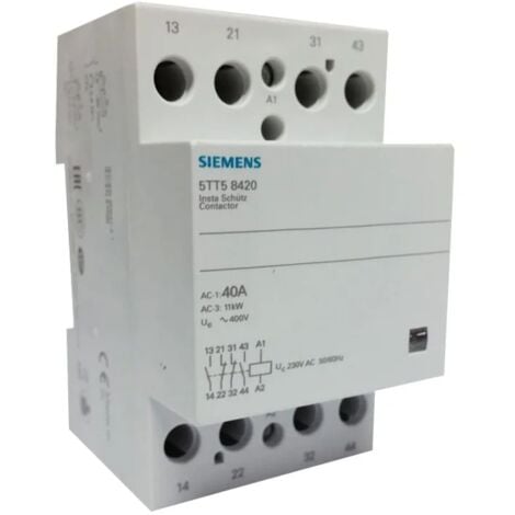 Contattore 40A 230VCA 2NA+2NC - SIEMENS 5TT58420