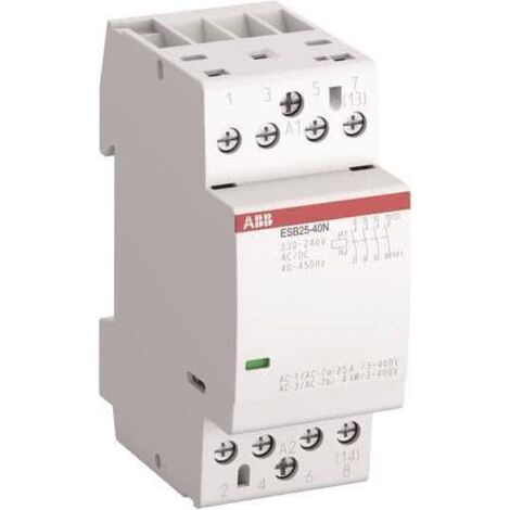 Contattore ABB ESB25-04N-06 bianco 230-240V AC/DC