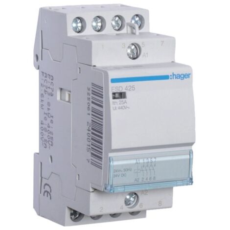 Contattore Eco 4Na 24Vac 25A 2M ( HAGER cod. ESD425 )