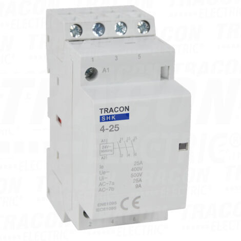Contattore modulare 230V AC 4xNO 25A 2P