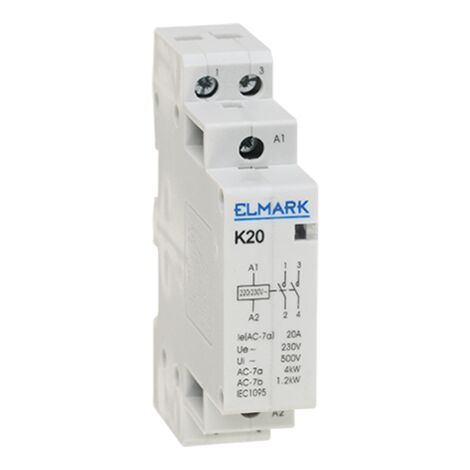 Contattore modulare K20 20A 230V 2HO
