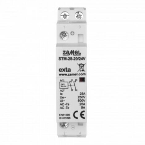 Contattore modulare per installazione 25A 2Z 24VDC tipo: STM-25-20/24V EXT10000289