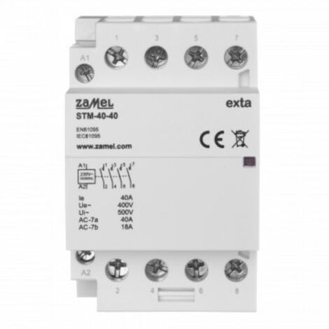 Contattore modulare per installazione 40A 4xZ 230V AC tipo: STM-40-40 EXT10000296