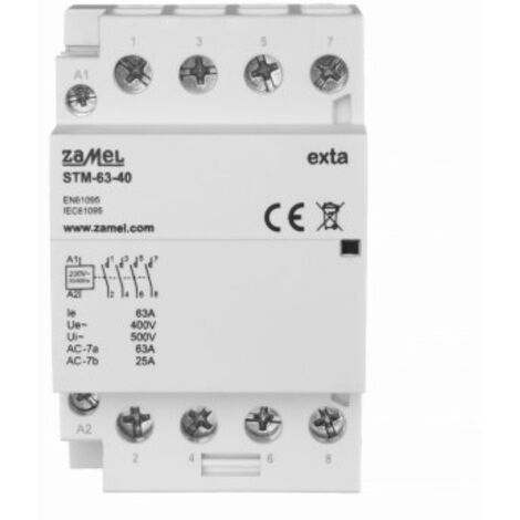 Contattore modulare per installazione 63A 4 Z 230V AC STM-63-40 EXT10000299