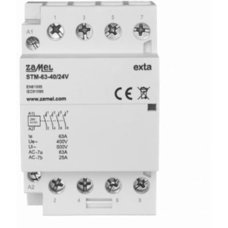 Contattore modulare per installazione 63A 4xZ 244V AC/DC tipo: STM-63-40/24V EXT10000300